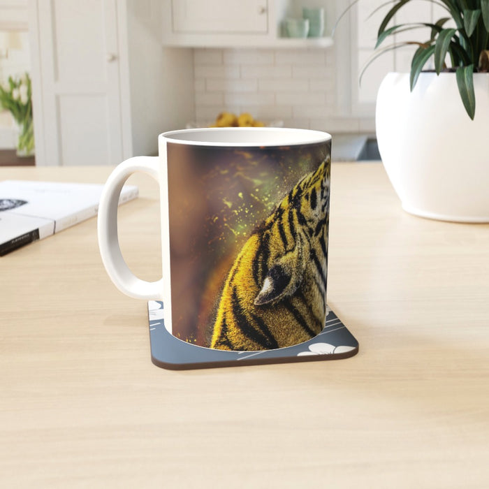 11oz Ceramic Mug - Digtial Tiger - printonitshop