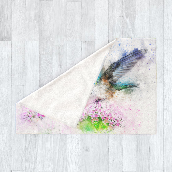 Blanket - Watercolour Hummingbird - printonitshop