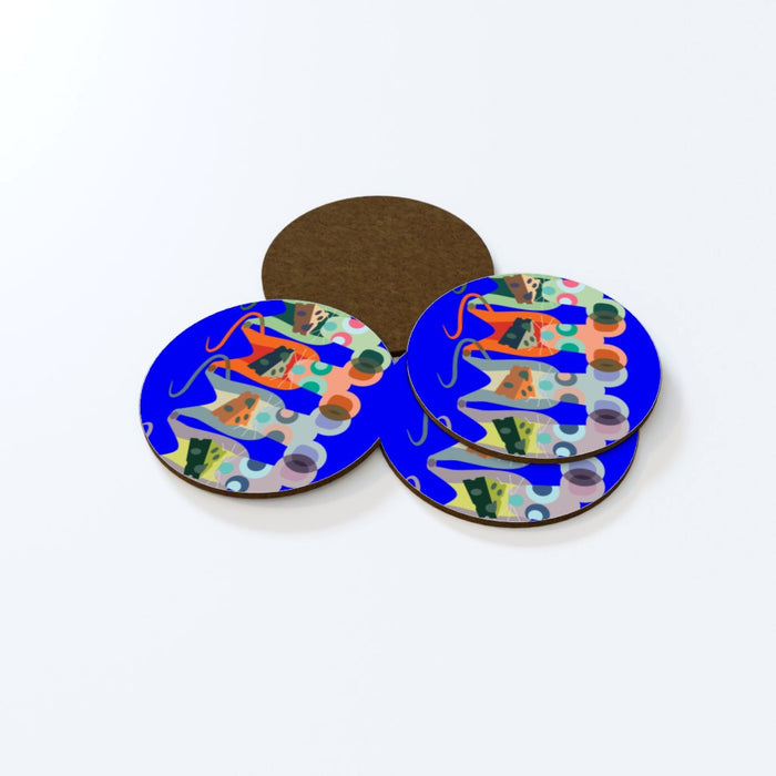 Coasters - Mice on Blue - printonitshop