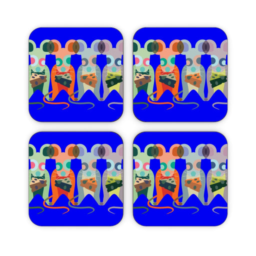 Coasters - Mice on Blue - printonitshop