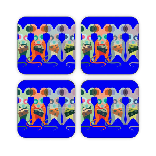 Coasters - Mice on Blue - printonitshop