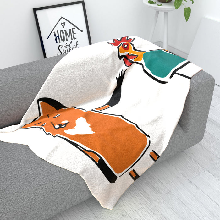 Blanket - Fox And Chicken - printonitshop