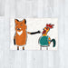 Blanket - Fox And Chicken - printonitshop