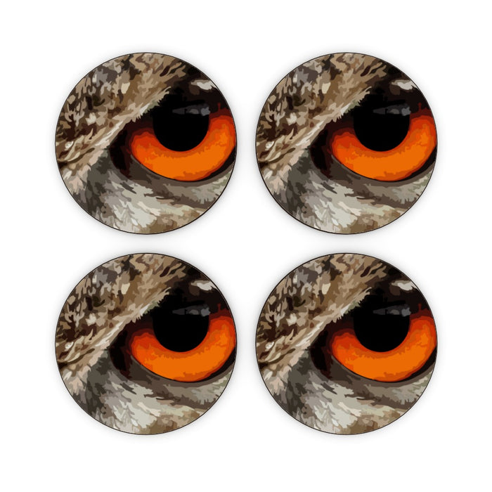 Coasters - Owl Eye - printonitshop
