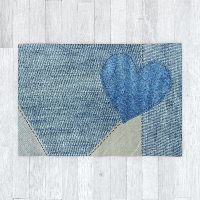 Blanket - Denim Heart - printonitshop