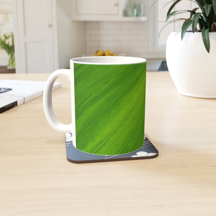 11oz Ceramic Mug - Green Linear - printonitshop