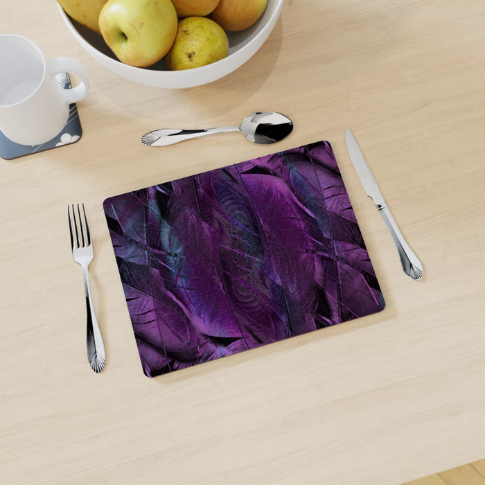 Placemat - Purple Feathers - printonitshop