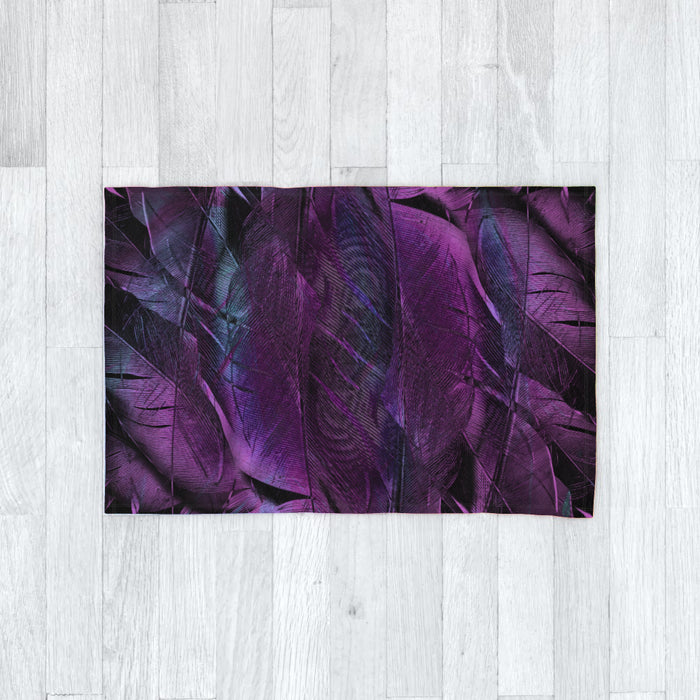 Blanket - Purple Feathers - printonitshop
