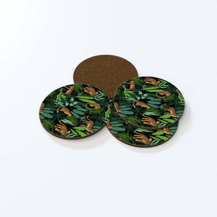 Coasters - Leopard and Jungle - Print On It