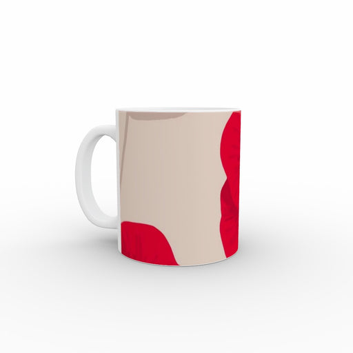 11oz Ceramic Mug - Red Flowers - printonitshop