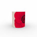 11oz Ceramic Mug - Red Flowers - printonitshop