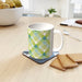11oz Ceramic Mug - Green Cross Stitch - printonitshop