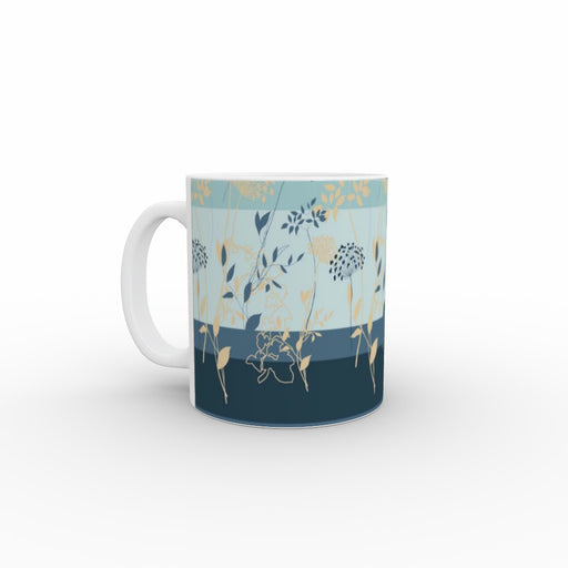 11oz Ceramic Mug - Delicate Flowers - printonitshop