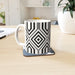 11oz Ceramic Mug - Black and White Structure - printonitshop
