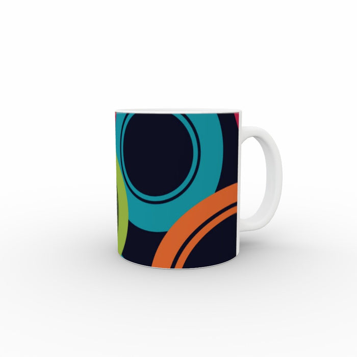 11oz Ceramic Mug - Abstract Circles - printonitshop