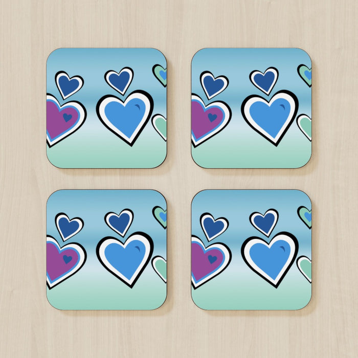 Coasters - Hearts - printonitshop