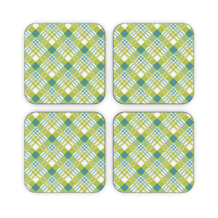 Coasters - Green Cross Stitch - printonitshop