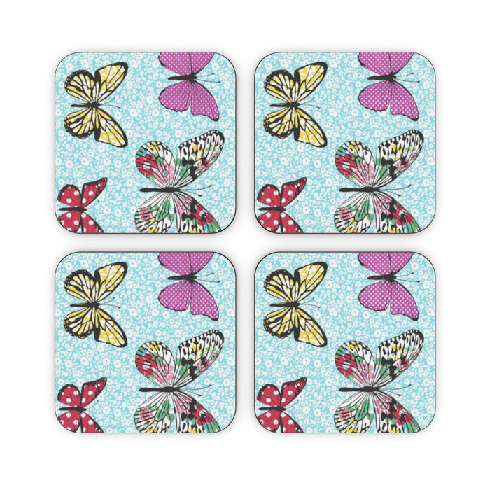 Coasters - Floral Butterflies - printonitshop