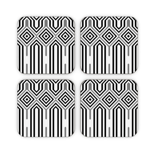 Coasters - Black and White Structure - printonitshop