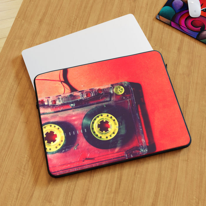 Laptop Skin - Cassette Red - printonitshop
