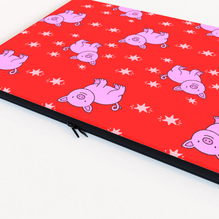 Laptop Skin - Pigs On Red - printonitshop