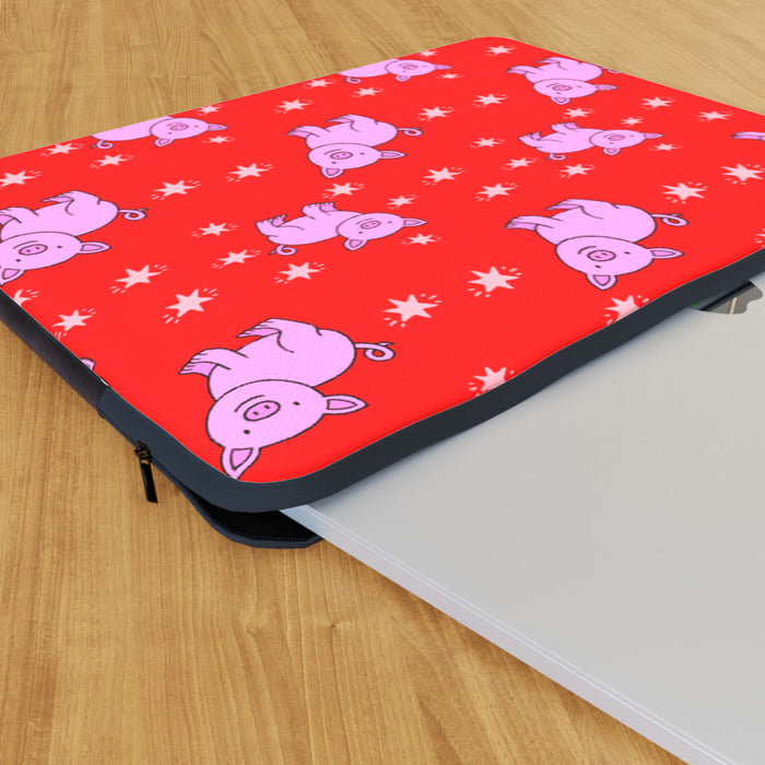 Laptop Skin - Pigs On Red - printonitshop