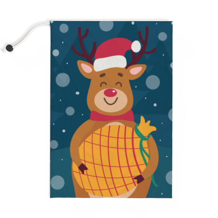 Jumbo Santa Sack - Reindeer Smily - Print On It