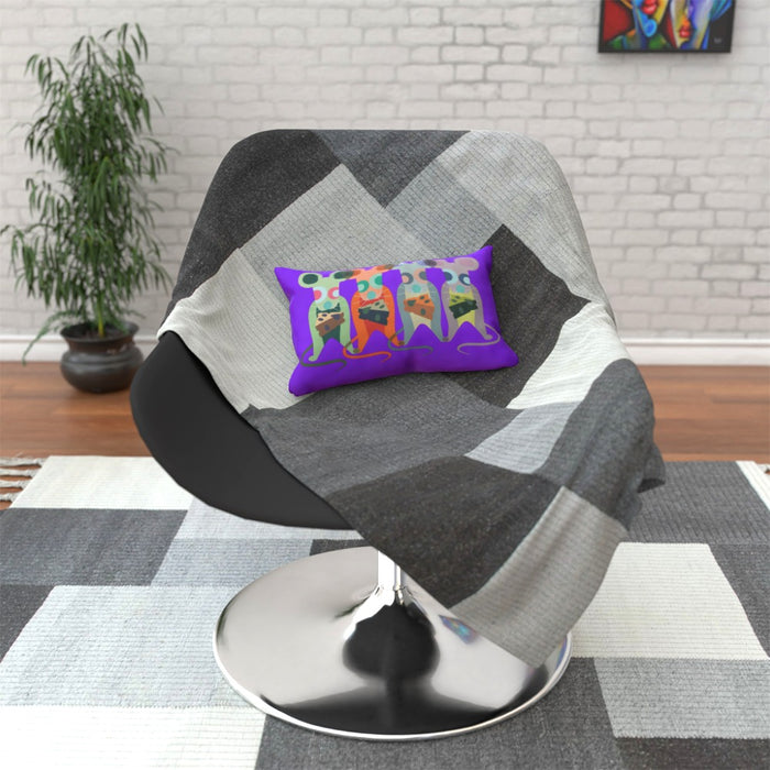 Cushions - Mice on Purple - printonitshop