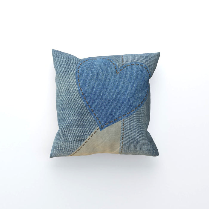 Cushions - Denim Heart - printonitshop