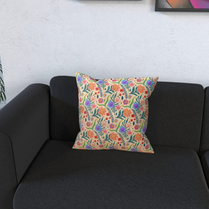 Cushions - Very Floral Yellow - printonitshop