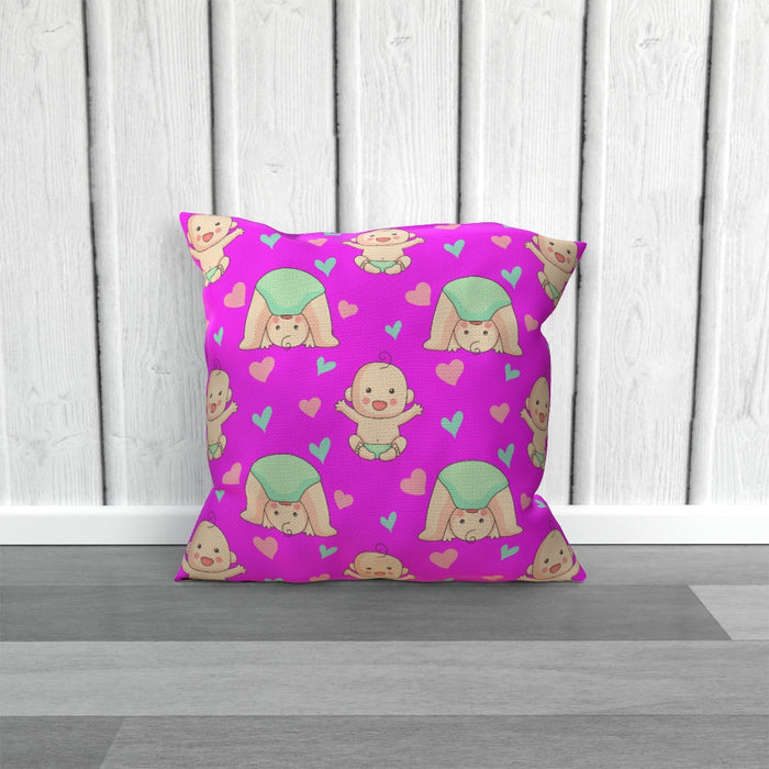 Cushions - Babies on Pink - printonitshop