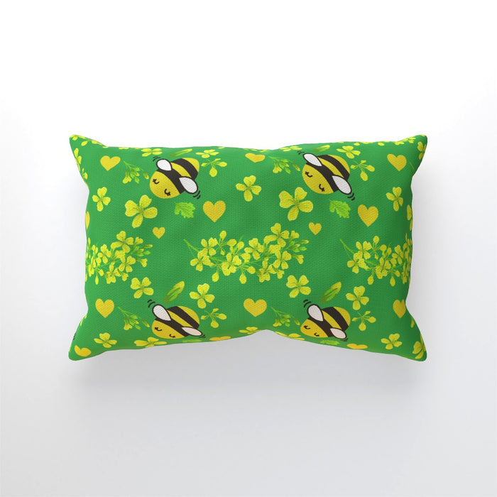 Cushions - Bees On Green - printonitshop