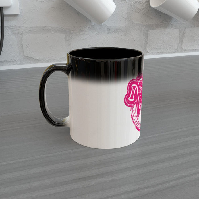 11oz Colour Changing Mug - I Love u roundal - Print On It