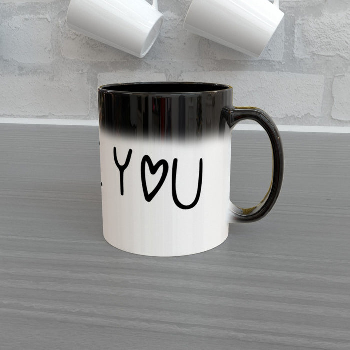 11oz Colour Changing Mug - I Love u - Print On It