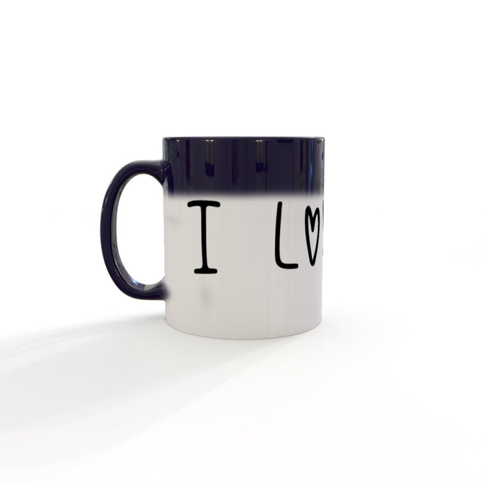 11oz Colour Changing Mug - I Love u - Print On It