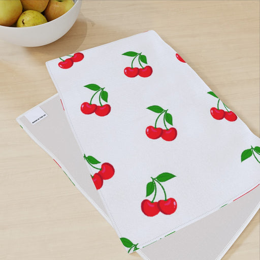 Tea Towel - White Cherries - printonitshop