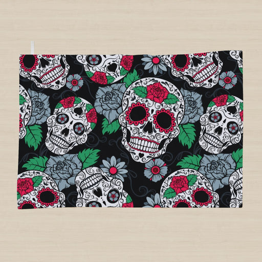 Tea Towel - Skulls and Roses - printonitshop