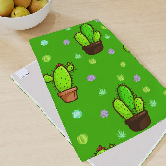Tea Towel - Cactus Green - printonitshop
