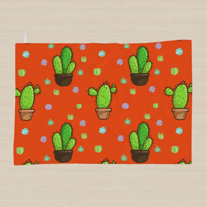 Tea Towel - Cactus Orange - printonitshop