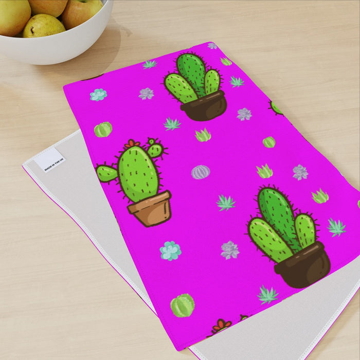 Tea Towel - Cactus Pink - printonitshop