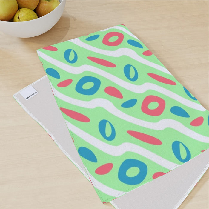 Tea Towel - Pattern Green - printonitshop