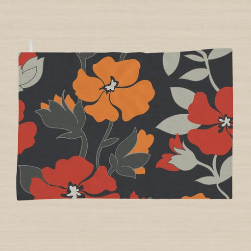 Tea Towel - Orange Flowers - printonitshop