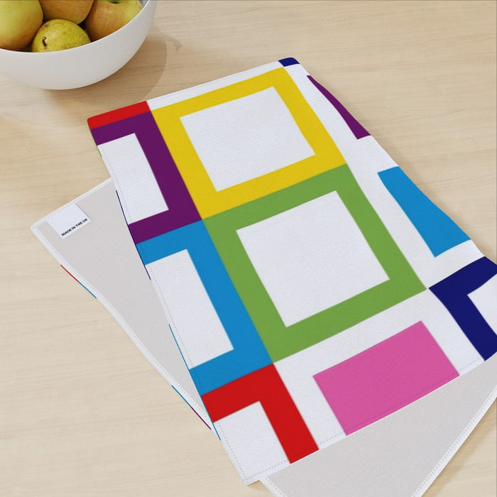 Tea Towel - Abstract Blocks 2 - printonitshop