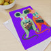 Tea Towel - Mice on Purple - printonitshop