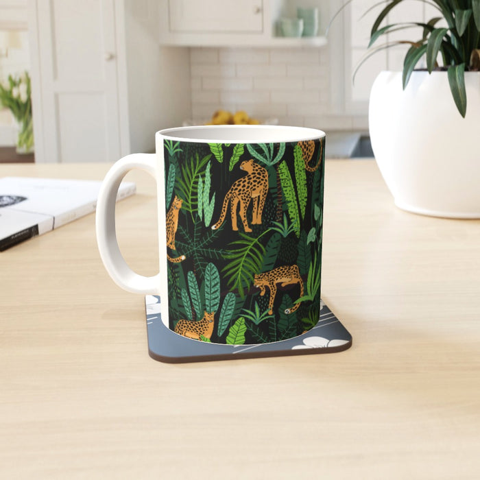 11oz Ceramic Mug - Leopard Jungle - printonitshop
