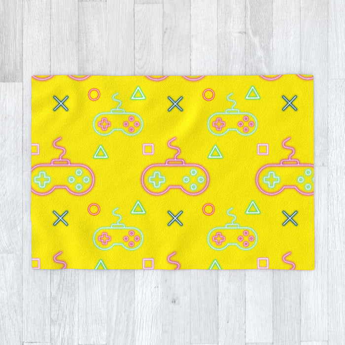 Blanket - Gaming Neon Yellow - printonitshop