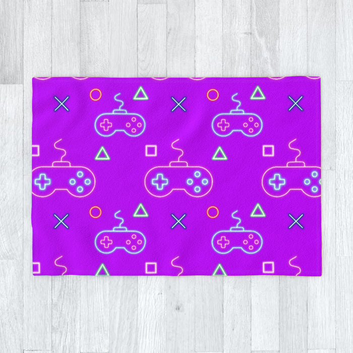 Blanket - Gaming Neon Purple - printonitshop