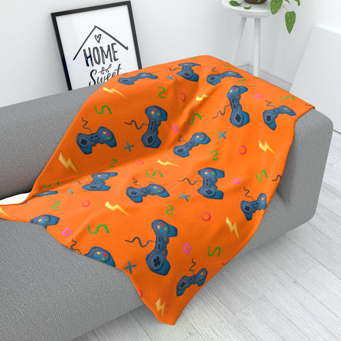 Blanket - Orange Gaming - printonitshop