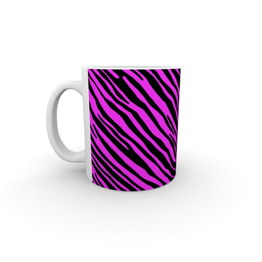 11oz Ceramic Mug - Pink Zebra - printonitshop