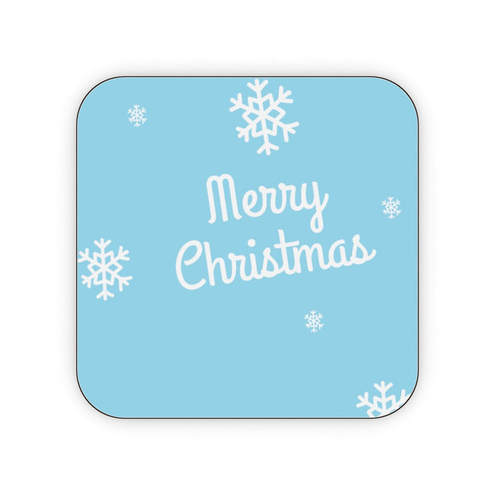 Coasters - Merry Christmas Blue - printonitshop